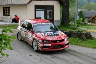 Rallye Český Krumlov: Marcel Tuček a Petr Dufek s Mitsubishi Lancer EVO IX